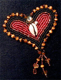 heart brooch